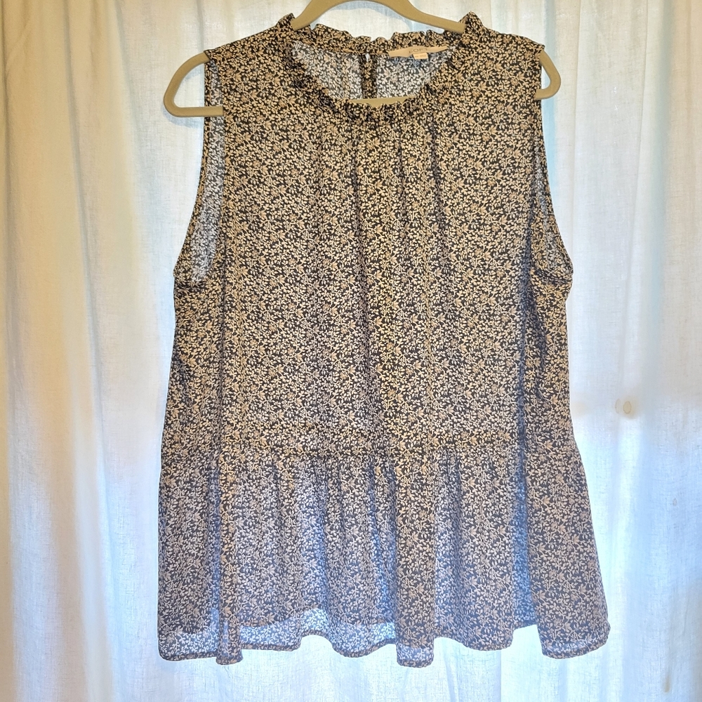 🌞 high neck flower print flowy tank 🌞